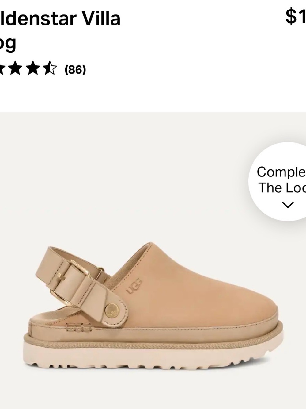 UGG Women's Goldenstar Villa Clogs NWT